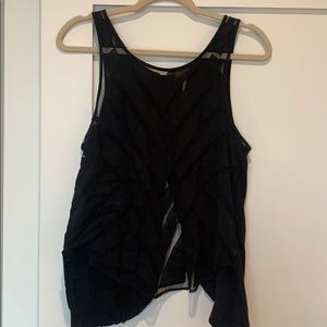 Free People trapeze mesh tank